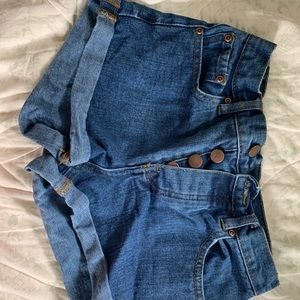 Forever 21 multi button closure shorts